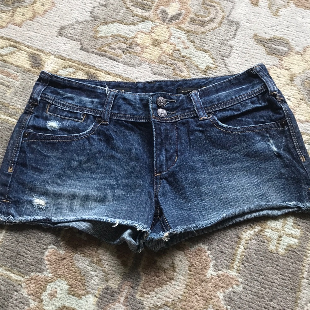 Cut off denim shorts